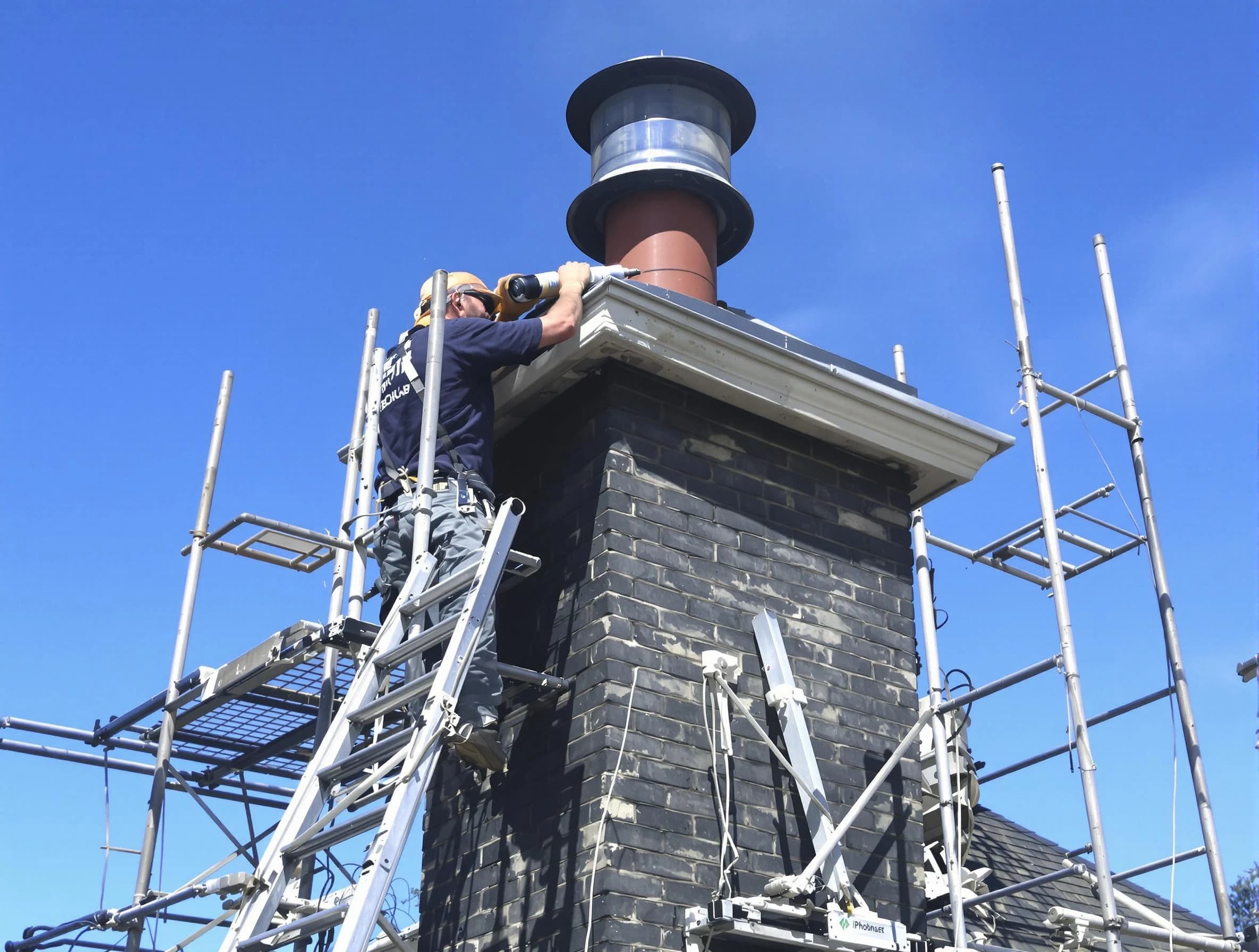 Sturdy chimney crown finished by Canton Chimney Sweep in Canton, MA