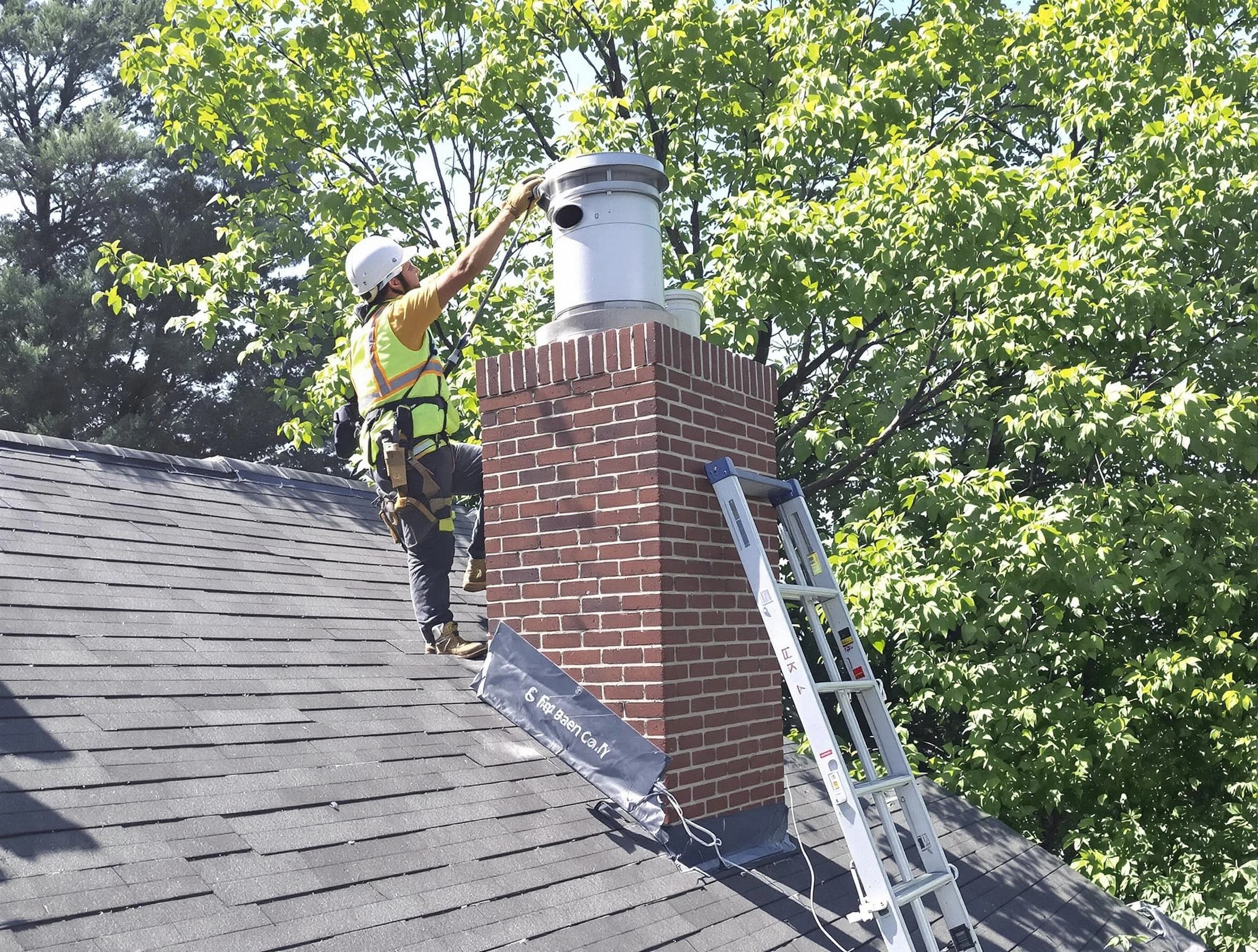Chimney liner inspection by Canton Chimney Sweep in Canton, MA