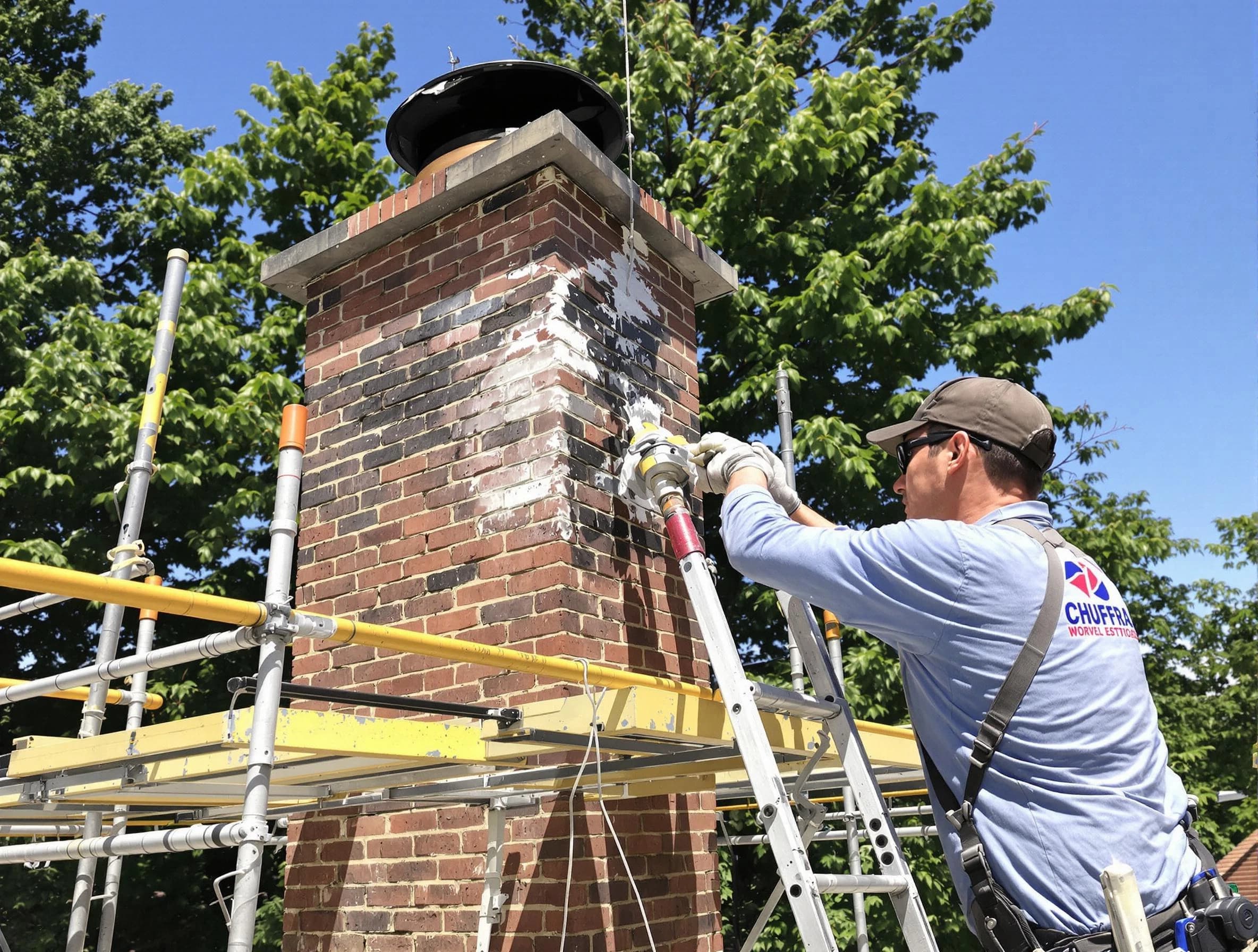 Structural chimney repair by Canton Chimney Sweep in Canton, MA