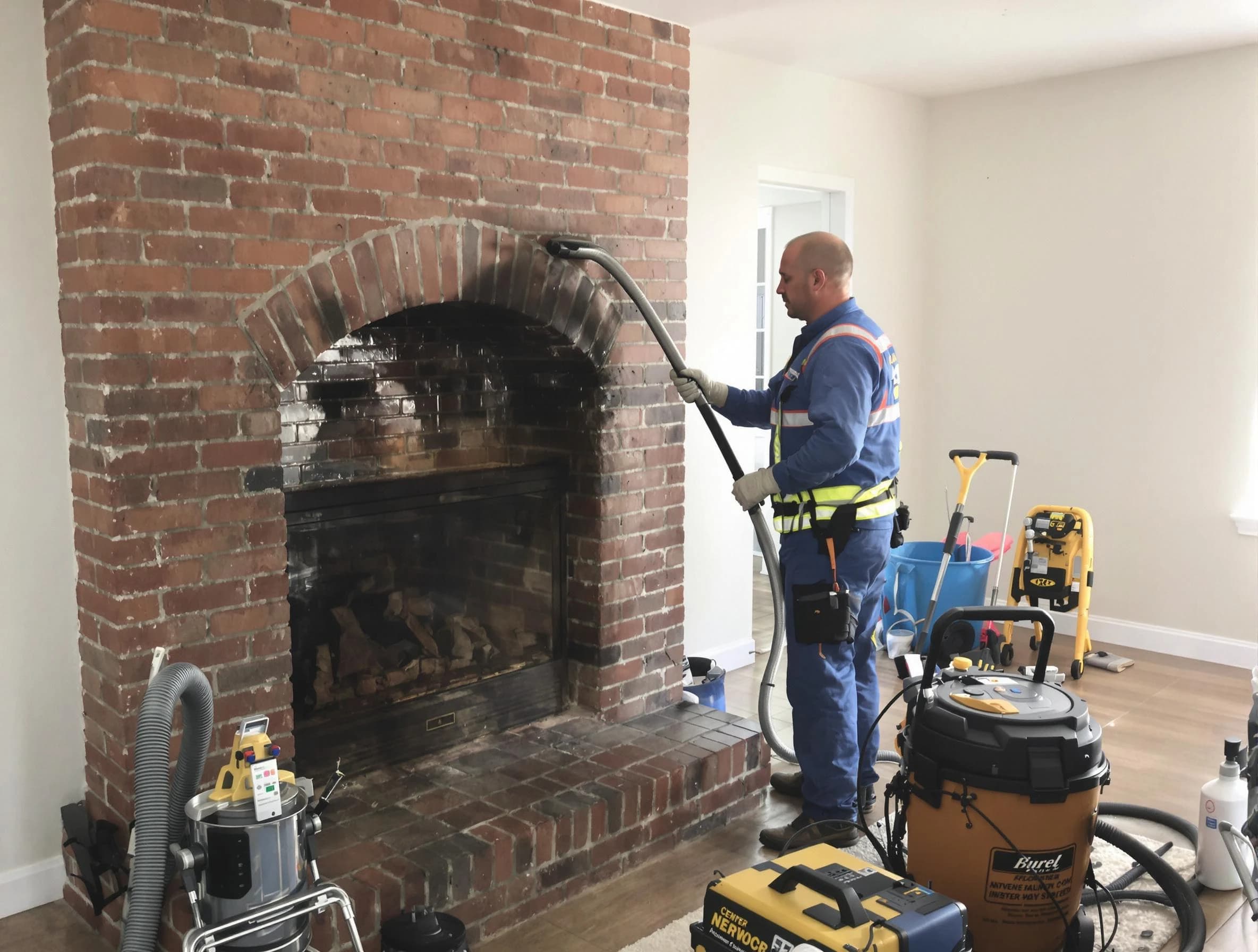 Canton Chimney Sweep expert performing detailed chimney sweep in Canton, MA