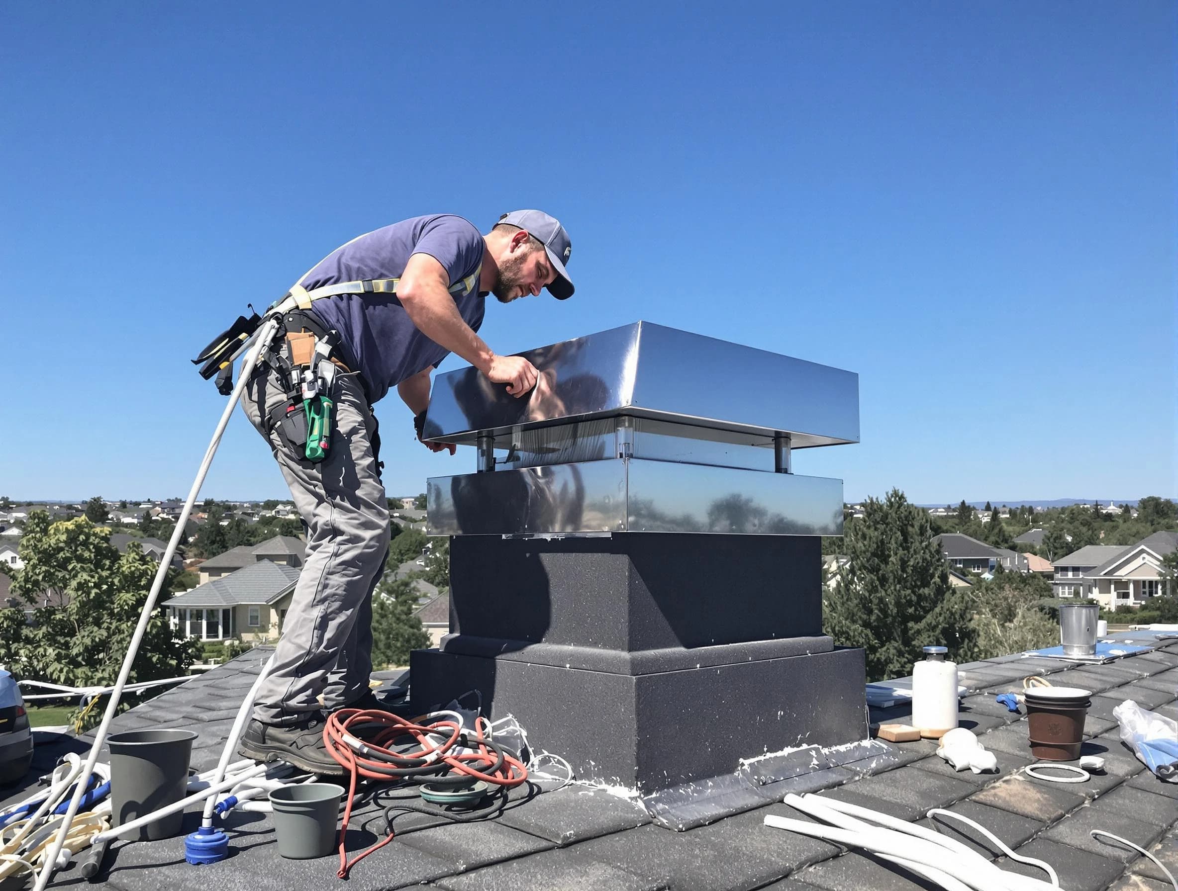 Chimney Cap Services service in Canton, MA