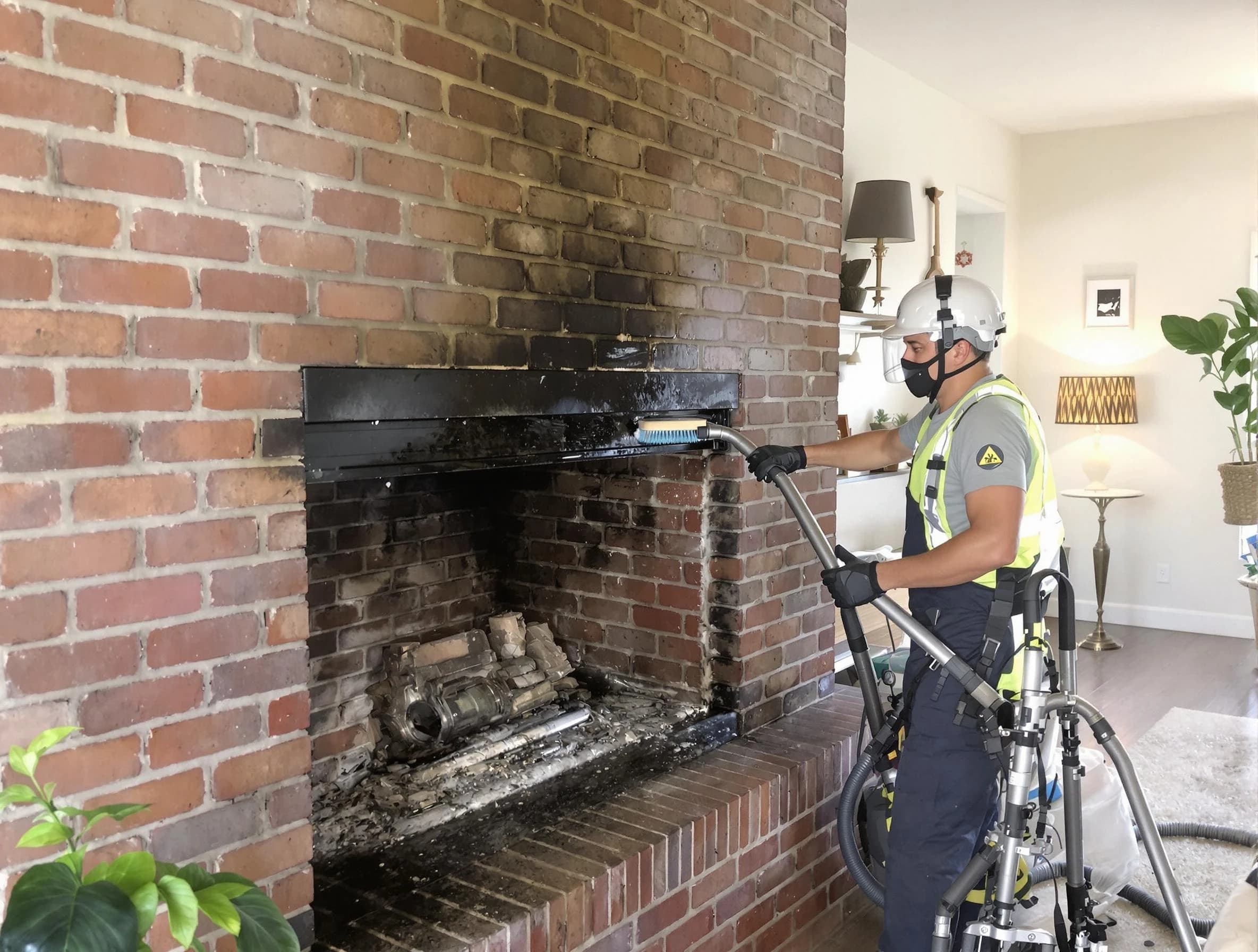 Canton Chimney Sweep providing fireplace cleaning services in Canton, MA