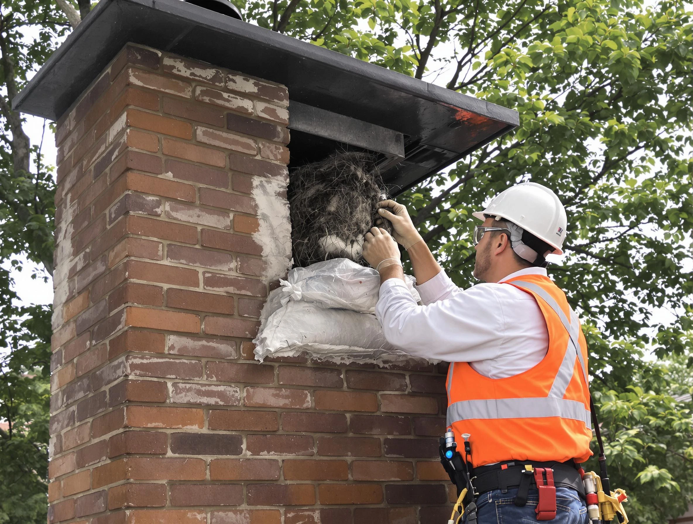 Humane removal of debris and animals by Canton Chimney Sweep in Canton, MA