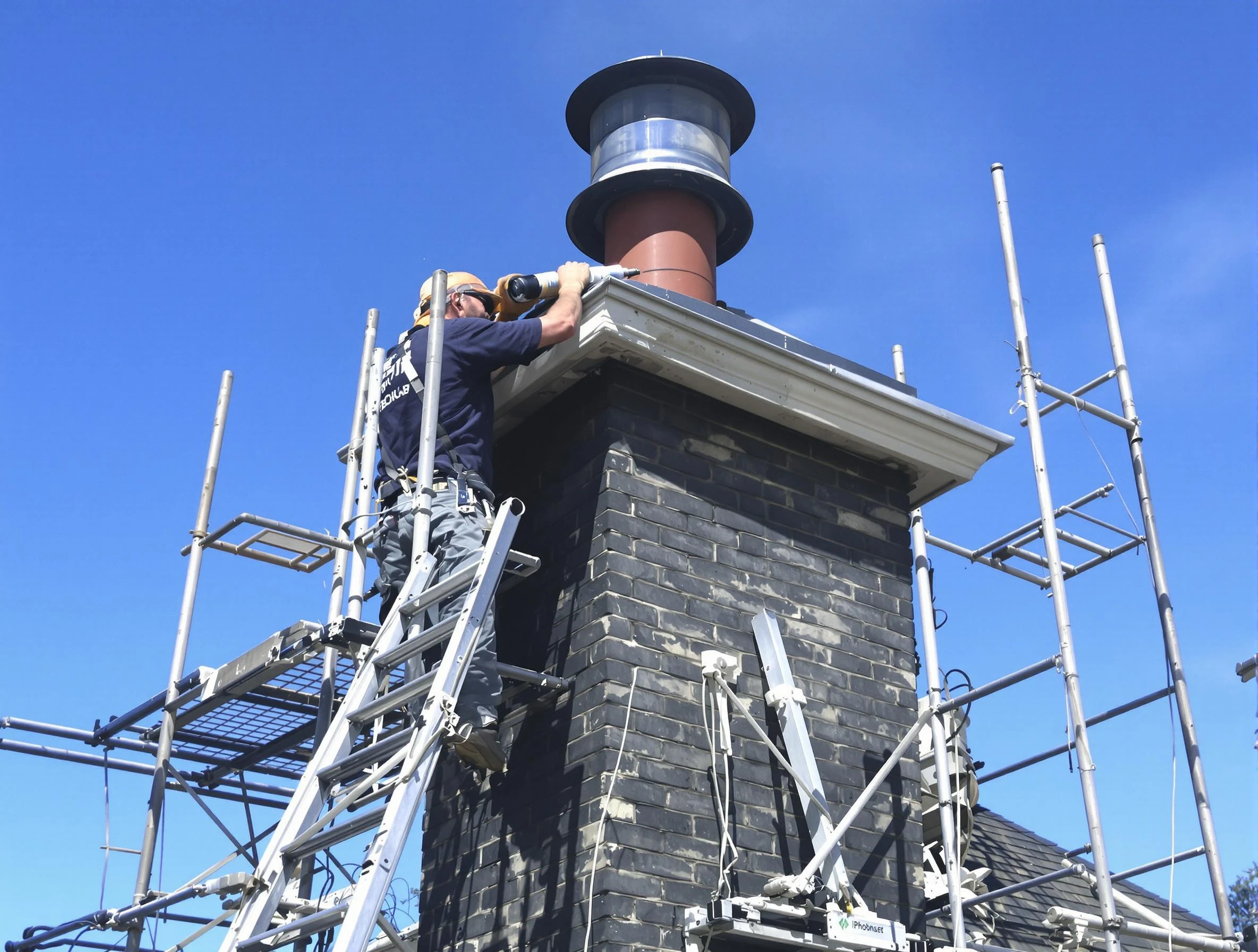 Sturdy chimney crown finished by Canton Chimney Sweep in Canton, MA