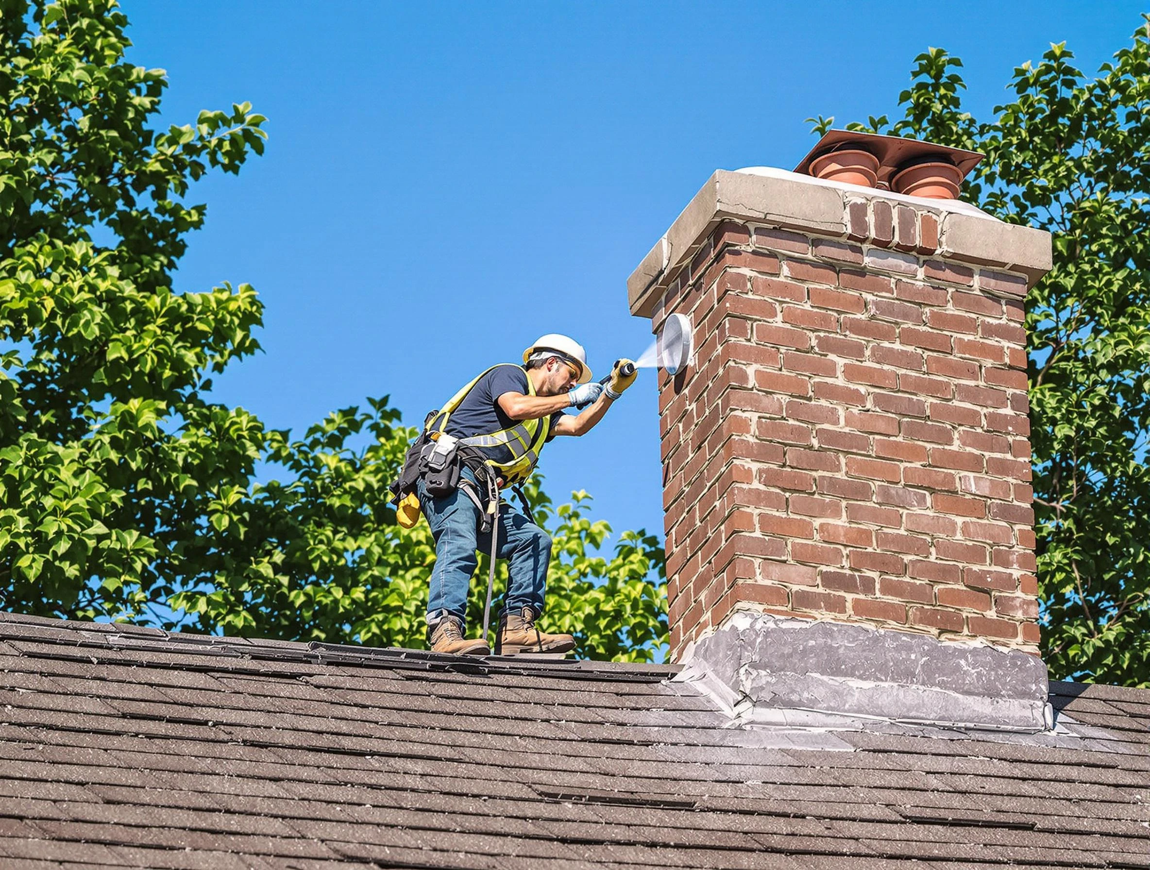 Canton Chimney Sweep performing an inspection with advanced tools in Canton, MA