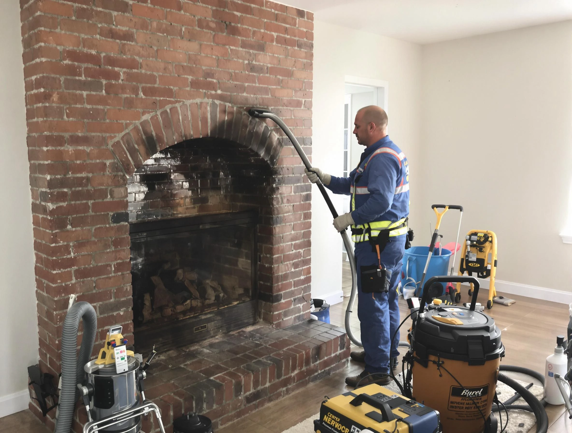 Canton Chimney Sweep expert performing detailed chimney sweep in Canton, MA